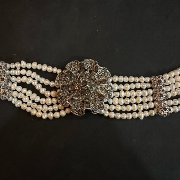 Mother-of-Pearl Round chokers 2 - Picture 2 of 7